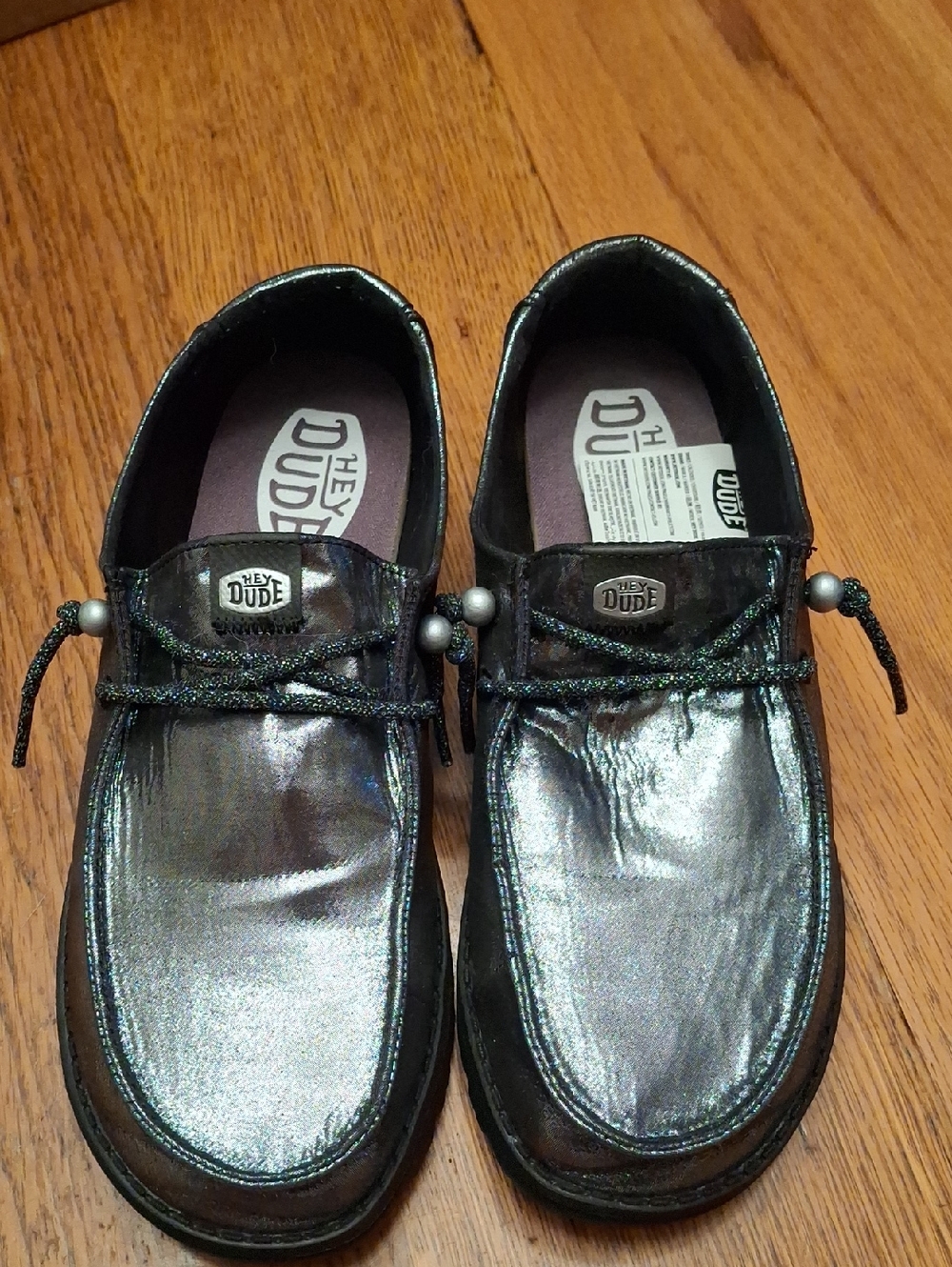 Hey Dude Iridescent Metallic Slip-On Shoes